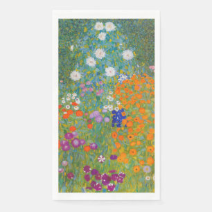 Gustav Klimt - Bloementuin Servet