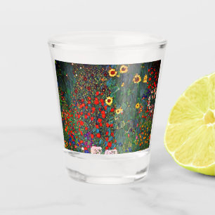 Gustav Klimt Bloementuin Shot Glas