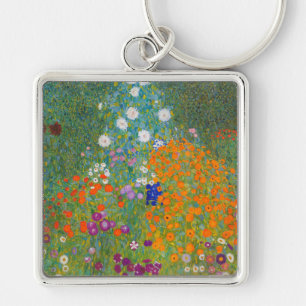 Gustav Klimt - Bloementuin Sleutelhanger