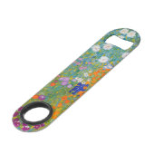 Gustav Klimt - Bloementuin Speed Flessenopener (Voorkant Gekanteld)