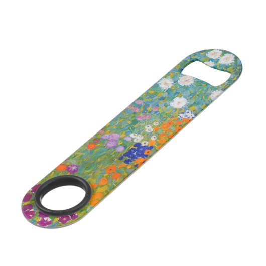 Gustav Klimt - Bloementuin Speed Flessenopener (Voorkant Gekanteld)