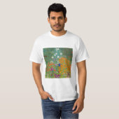Gustav Klimt - Bloementuin T-shirt (Voorkant volledig)