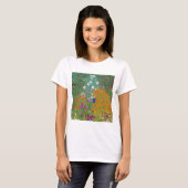 Gustav Klimt - Bloementuin T-shirt (Voorkant volledig)