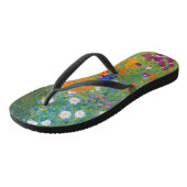Gustav Klimt - Bloementuin Teenslippers (Schuin)