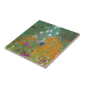 Gustav Klimt - Bloementuin Tegeltje (Zijkant)