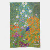 Gustav Klimt - Bloementuin Theedoek (Verticaal)