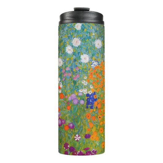 Gustav Klimt - Bloementuin Thermosbeker (Voorkant)