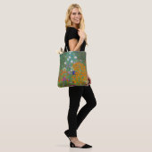 Gustav Klimt - Bloementuin Tote Bag (Op model)