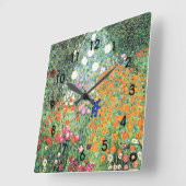 Gustav Klimt - Bloementuin, Vierkante Klok (Hoek)
