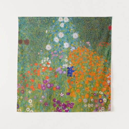 Gustav Klimt - Bloementuin Wandkleed (Voorkant)