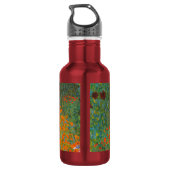 Gustav Klimt - Bloementuin Waterfles (Achterkant)