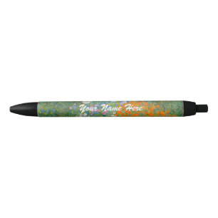 Gustav Klimt - Bloementuin Zwarte Inkt Pen
