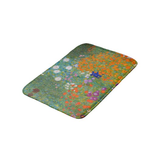 Gustav Klimt - Bloemtuin Badmat (Gekanteld)