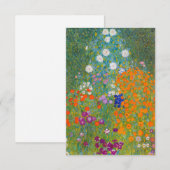 Gustav Klimt - Bloemtuin Bedankkaart (Voorkant / Achterkant)