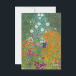 Gustav Klimt - Bloemtuin Bedankkaart<br><div class="desc">Bloemtuin - Gustav Klimt in 1905-1907</div>