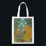 Gustav Klimt - Bloemtuin Boodschappentas<br><div class="desc">Bloemtuin - Gustav Klimt in 1905-1907</div>