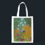 Gustav Klimt - Bloemtuin Boodschappentas<br><div class="desc">Bloemtuin - Gustav Klimt in 1905-1907</div>