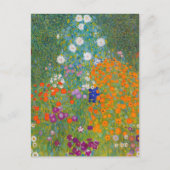Gustav Klimt - Bloemtuin Briefkaart (Voorkant)