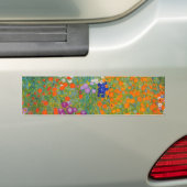 Gustav Klimt - Bloemtuin Bumpersticker (Op auto)