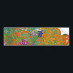 Gustav Klimt - Bloemtuin Bumpersticker<br><div class="desc">Bloemtuin - Gustav Klimt in 1905-1907</div>