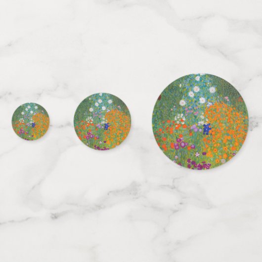 Gustav Klimt - Bloemtuin Confetti (Achterkanten)