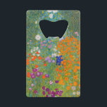 Gustav Klimt - Bloemtuin Creditkaart Flessenopener<br><div class="desc">Bloemtuin - Gustav Klimt in 1905-1907</div>