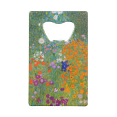 Gustav Klimt - Bloemtuin Creditkaart Flessenopener (Achterkant)