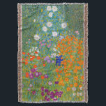 Gustav Klimt - Bloemtuin Deken<br><div class="desc">Bloemtuin - Gustav Klimt in 1905-1907</div>