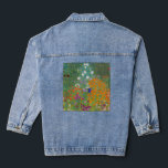 Gustav Klimt - Bloemtuin Denim Jacket<br><div class="desc">Bloemtuin - Gustav Klimt in 1905-1907</div>