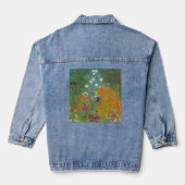 Gustav Klimt - Bloemtuin Denim Jacket (Achterkant)
