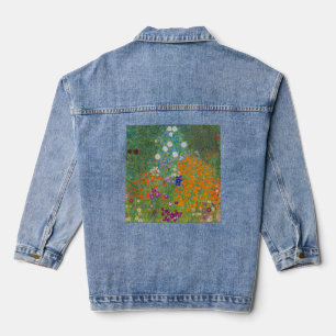 Gustav Klimt - Bloemtuin Denim Jacket