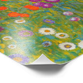 Gustav Klimt - Bloemtuin Foto Afdruk (Hoek)