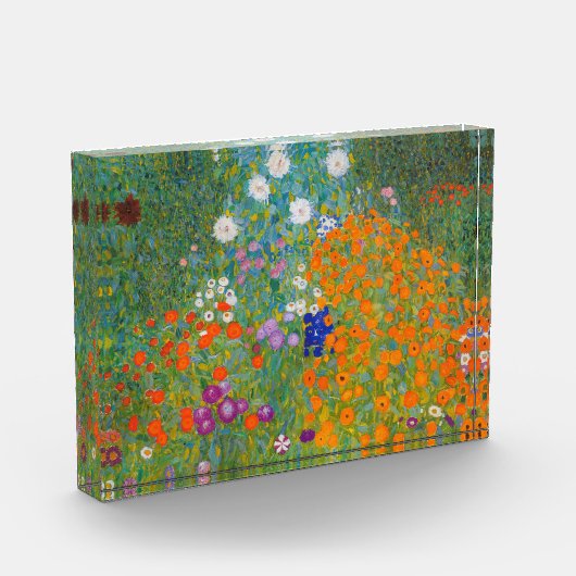 Gustav Klimt - Bloemtuin Fotoblokken (Links)