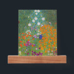 Gustav Klimt - Bloemtuin Fotoplankje<br><div class="desc">Bloemtuin - Gustav Klimt in 1905-1907</div>