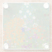 Gustav Klimt - Bloemtuin Glazen Onderzetter (Achterkant)