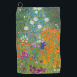 Gustav Klimt - Bloemtuin Golfhanddoek<br><div class="desc">Bloemtuin - Gustav Klimt in 1905-1907</div>