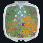 Gustav Klimt - Bloemtuin Handtas Spiegeltje<br><div class="desc">Bloemtuin - Gustav Klimt in 1905-1907</div>