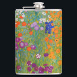 Gustav Klimt - Bloemtuin Heupfles<br><div class="desc">Bloemtuin - Gustav Klimt in 1905-1907</div>