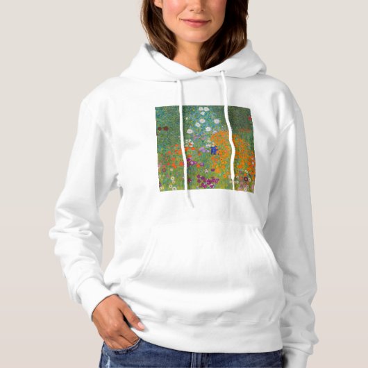 Gustav Klimt - Bloemtuin Hoodie (Voorkant)