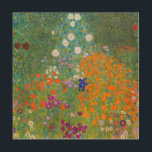 Gustav Klimt - Bloemtuin Hout Afdruk<br><div class="desc">Bloemtuin - Gustav Klimt in 1905-1907</div>