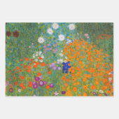Gustav Klimt - Bloemtuin Inpakpapier Vel (Voorkant 2)