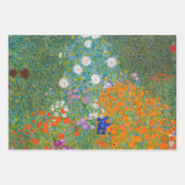 Gustav Klimt - Bloemtuin Inpakpapier Vel (Voorkant)