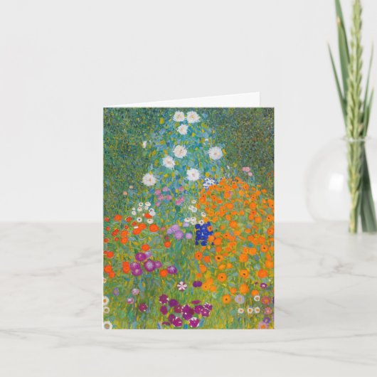 Gustav Klimt - Bloemtuin Kaart (Voorkant)