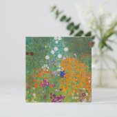 Gustav Klimt - Bloemtuin Kaart (Staand voorkant)