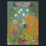 Gustav Klimt - Bloemtuin Klembord<br><div class="desc">Bloemtuin - Gustav Klimt in 1905-1907</div>