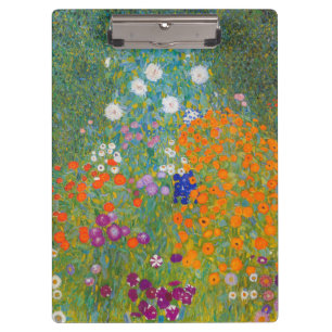 Gustav Klimt - Bloemtuin Klembord