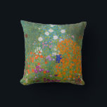 Gustav Klimt - Bloemtuin Kussen<br><div class="desc">Bloemtuin - Gustav Klimt in 1905-1907</div>