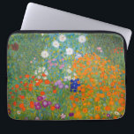 Gustav Klimt - Bloemtuin Laptop Sleeve<br><div class="desc">Bloemtuin - Gustav Klimt in 1905-1907</div>