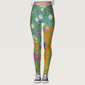 Gustav Klimt - Bloemtuin Leggings (Voorkant)