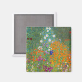 Gustav Klimt - Bloemtuin Magneet (Voorkant / Achterkant)